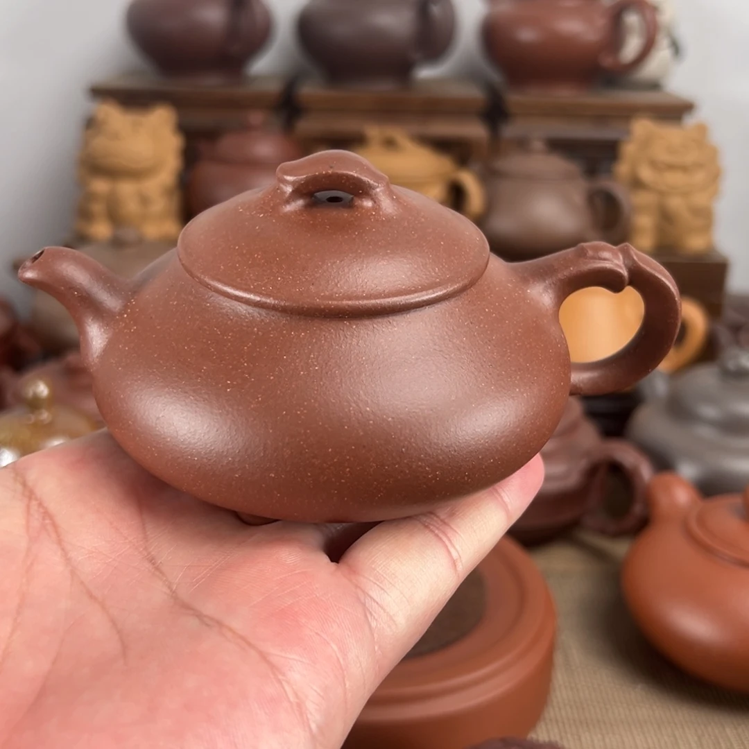 茶壶紫砂紫泥闲瓢