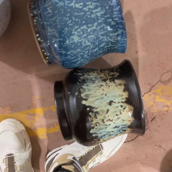 紫砂花盆口径21高度21两只正品