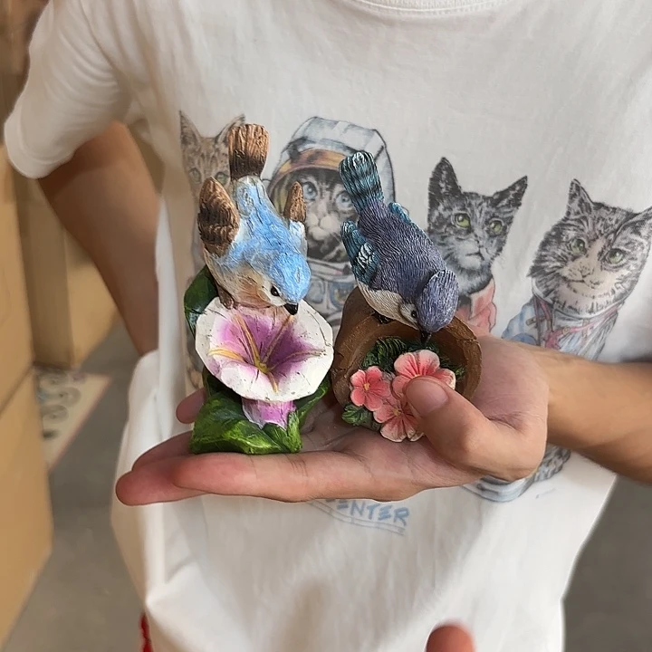 瓷片样品样品样品花盆小鸟