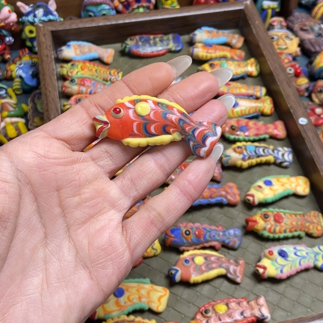 玻璃颈饰琉璃小鱼