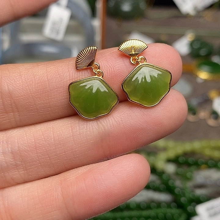 和田玉银S925镶嵌戒指