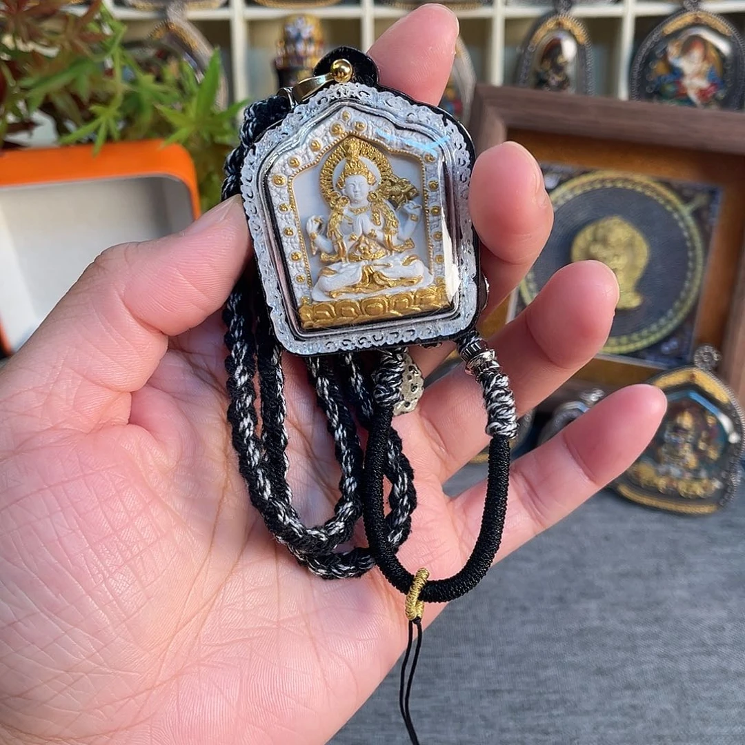 泥塑A**_四臂观擦擦+绑绳