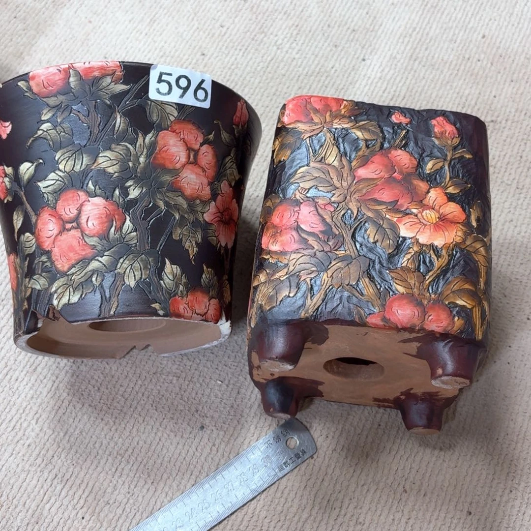 许***个紫砂花盆陶瓷多肉花盆精品