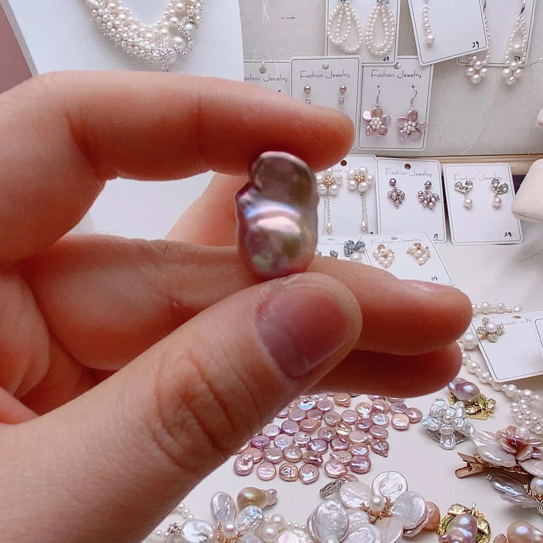 未镶嵌淡水珍珠耳饰