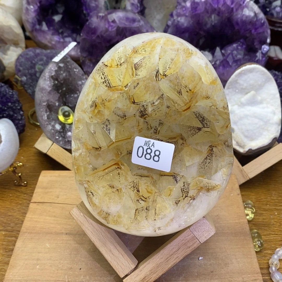水晶大型摆件（非配饰）未镶嵌精品全抛皮 龙蛋