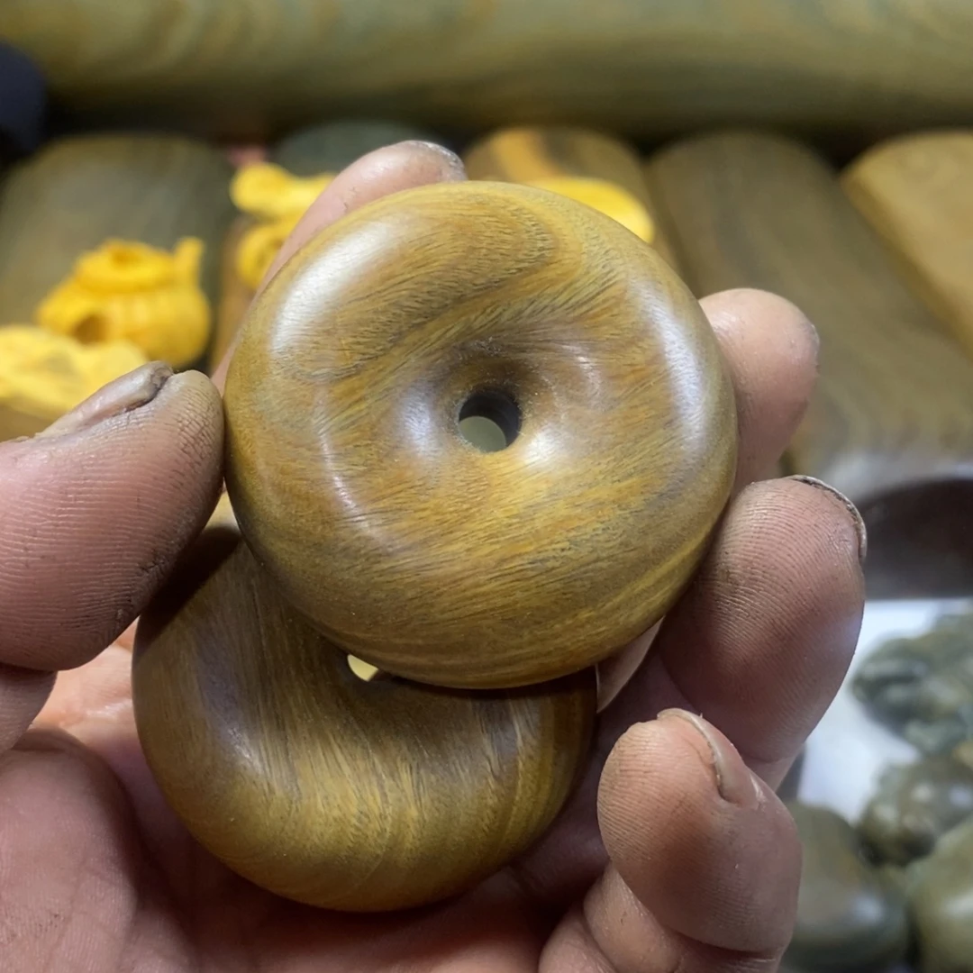 陶瓷绿檀木制工艺品35