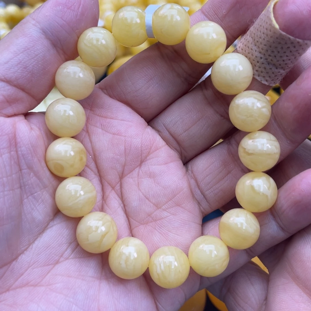 琥珀裸石未镶嵌琥珀蜜蜡12m m