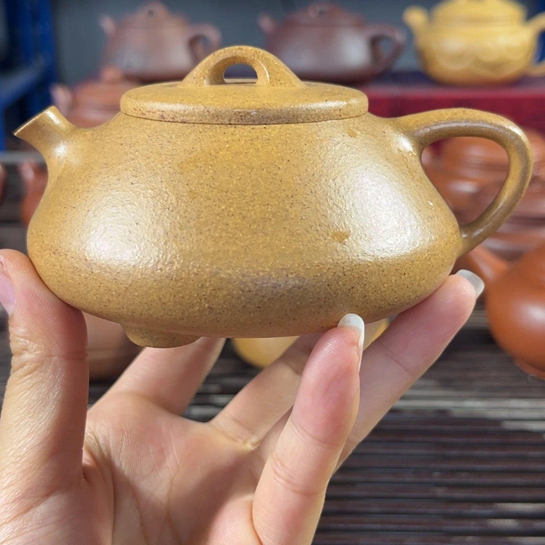 茶壶紫砂手工制作石瓢180c c