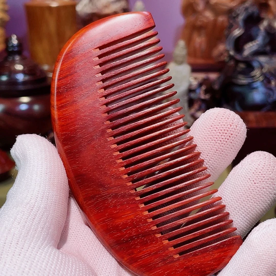 檀香紫檀（小叶紫檀）泥料，梳子10.9*5.2
