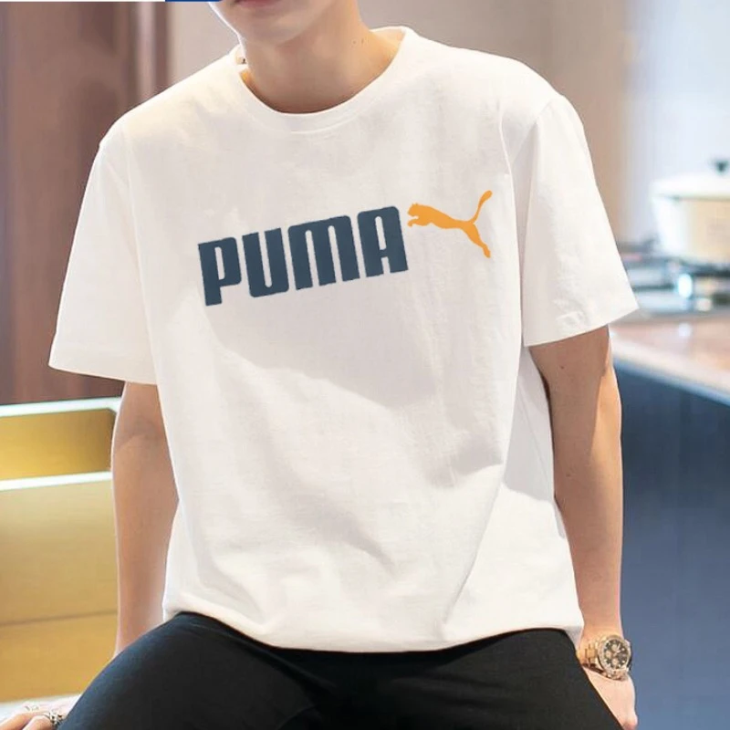 PUMA彪马运动T恤男装上衣夏季新款宽松短袖休闲半袖691341-02