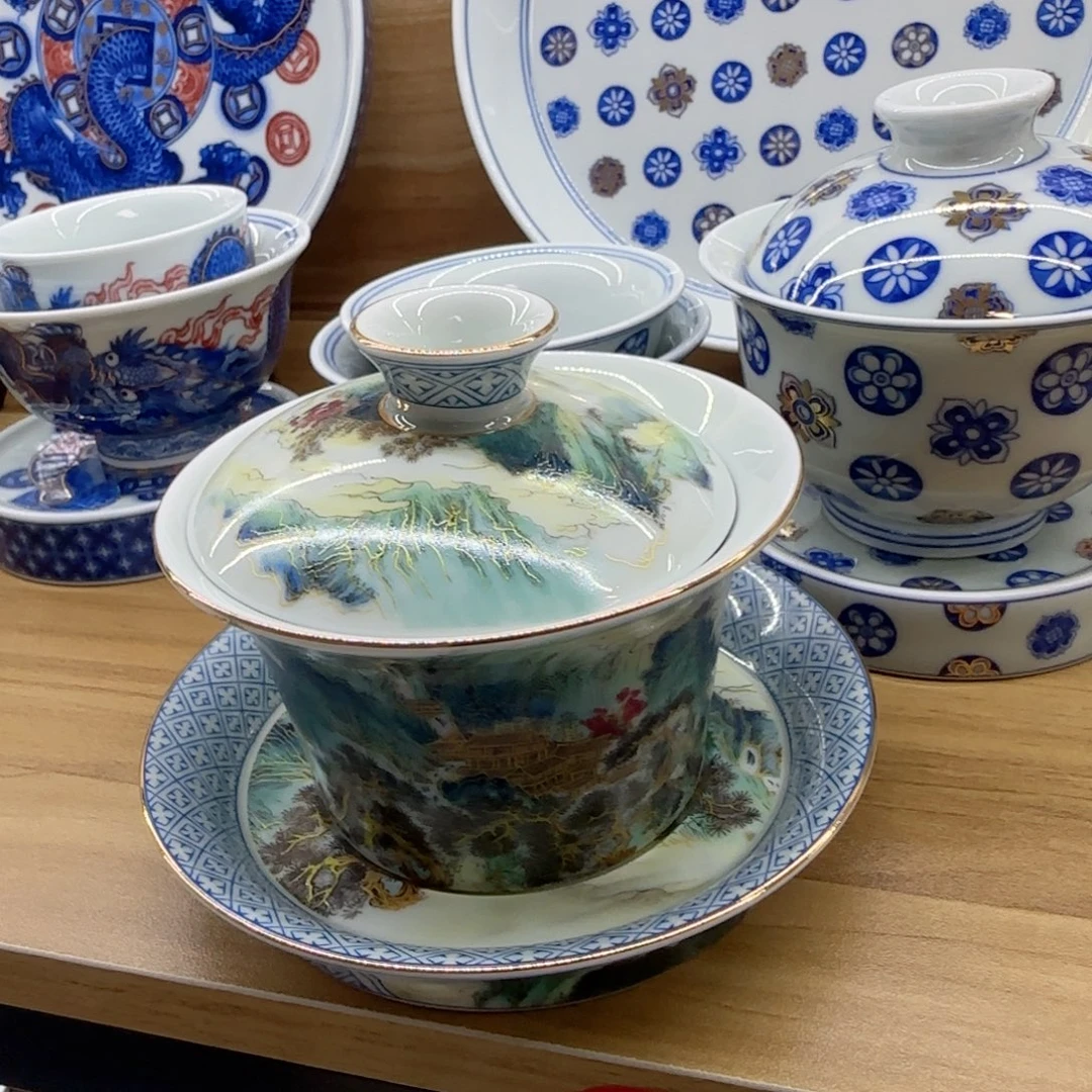 马蹄盖碗景德镇福利