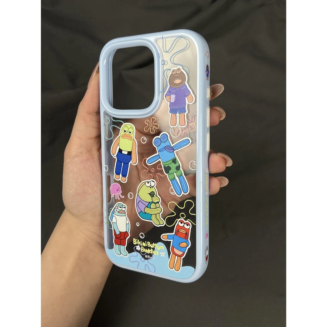 趣味卡通生无可恋比奇堡丑鱼适用iPhone16Promax苹果1514手机壳