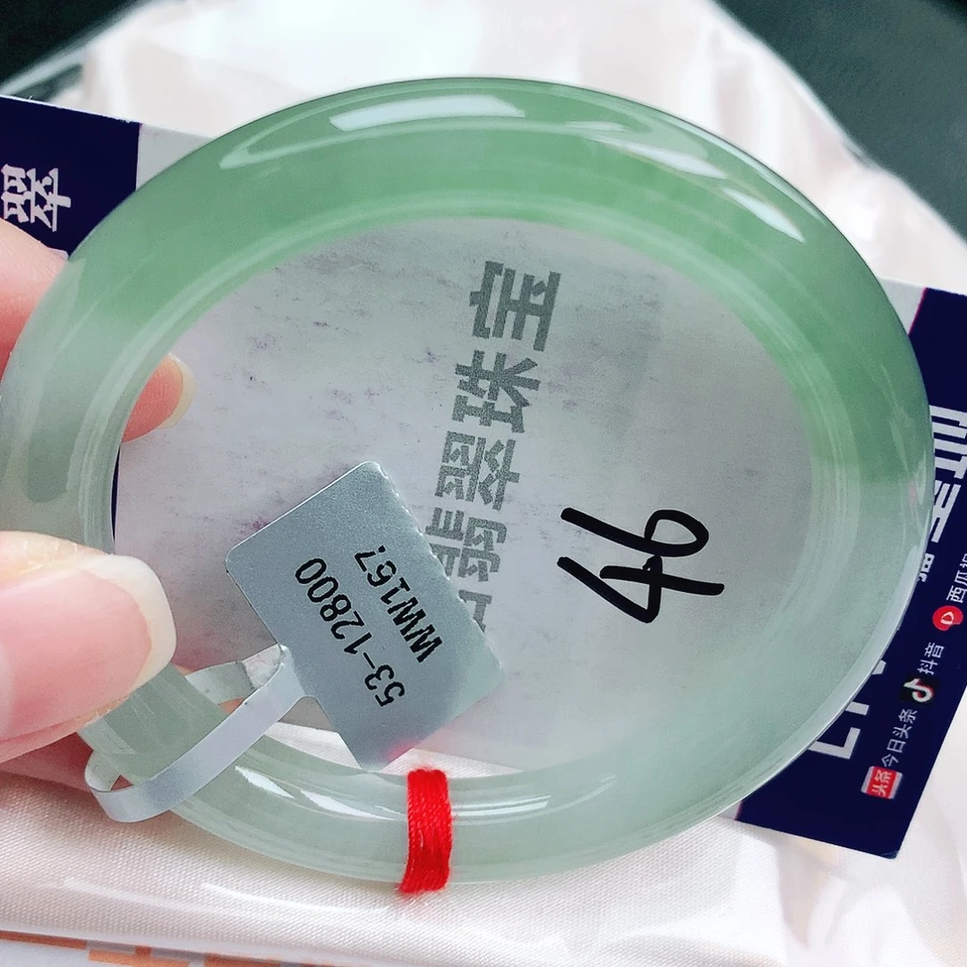 翡翠未镶嵌手镯缅甸天然A货翡翠手镯