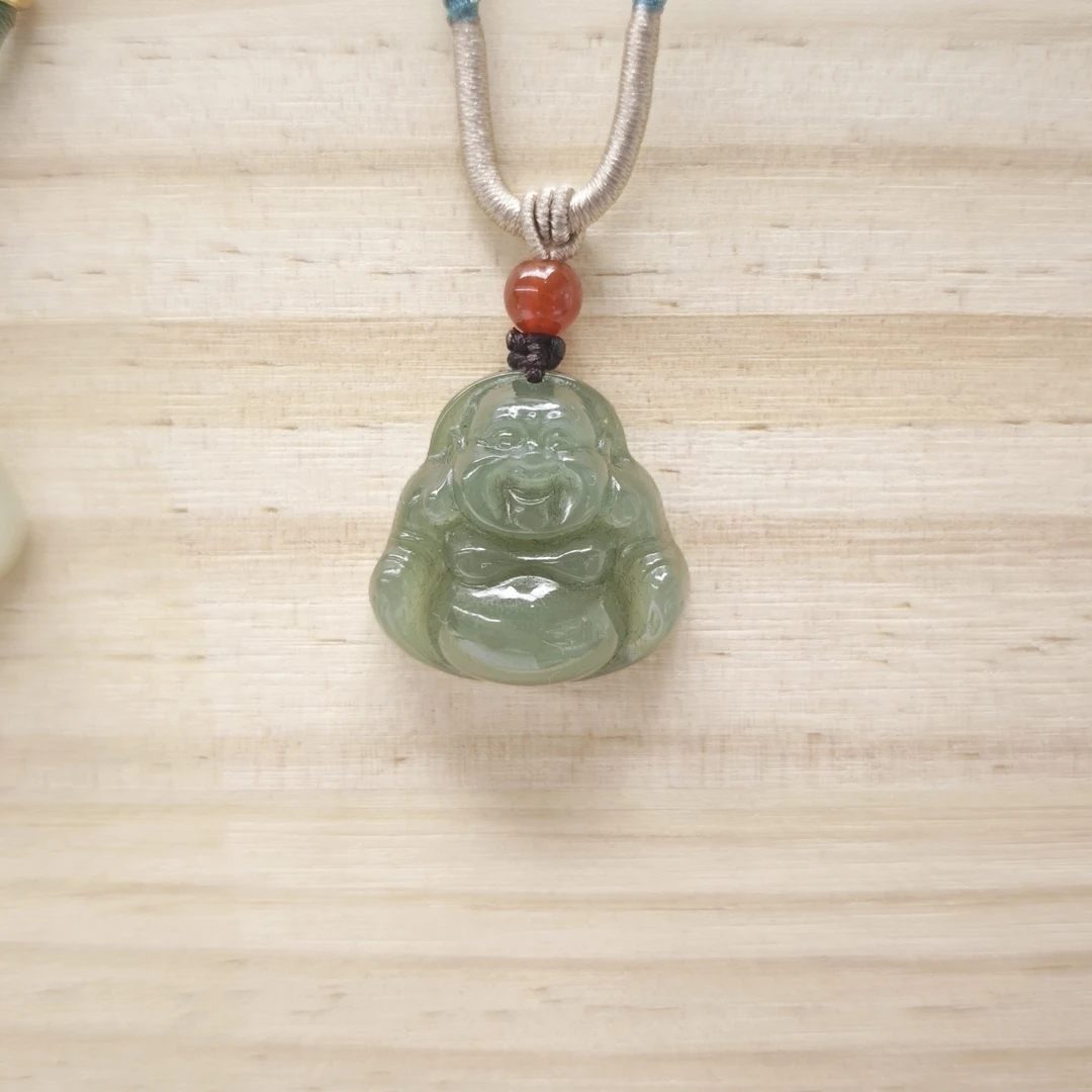 和田玉厚装佛公25×25两种颜色可选多样性拍一发一