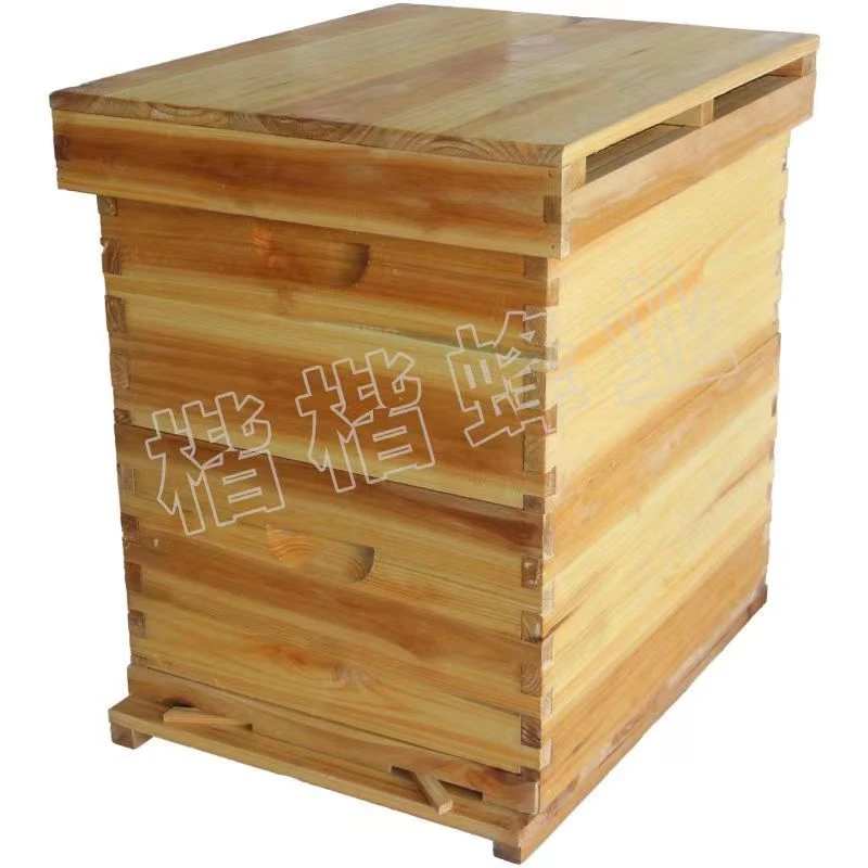 杉木蜂箱中意蜂十框七框煮蜡双层高箱带继箱包邮标准浸蜡蜜蜂箱