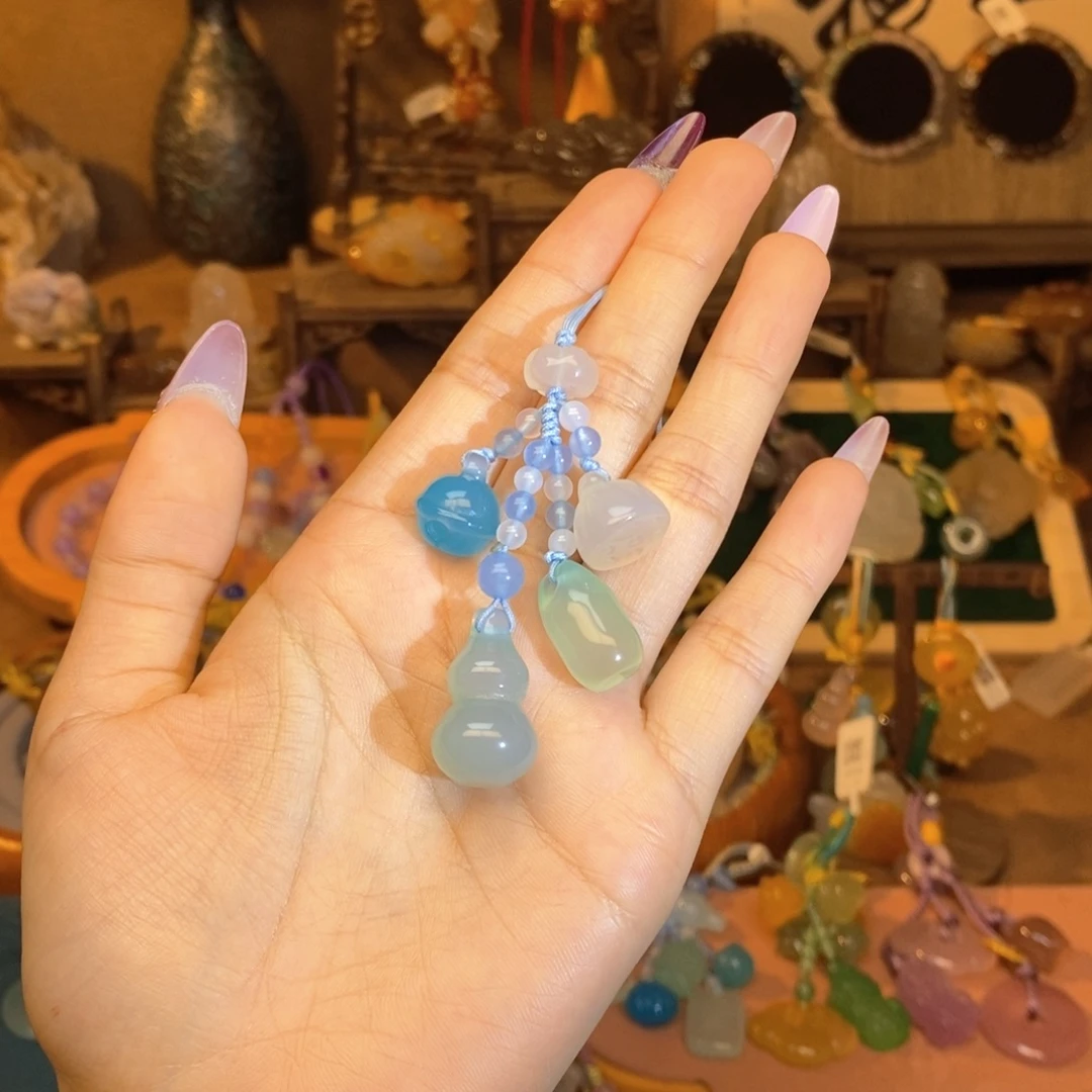 玛瑙/玉髓车挂未镶嵌挂件