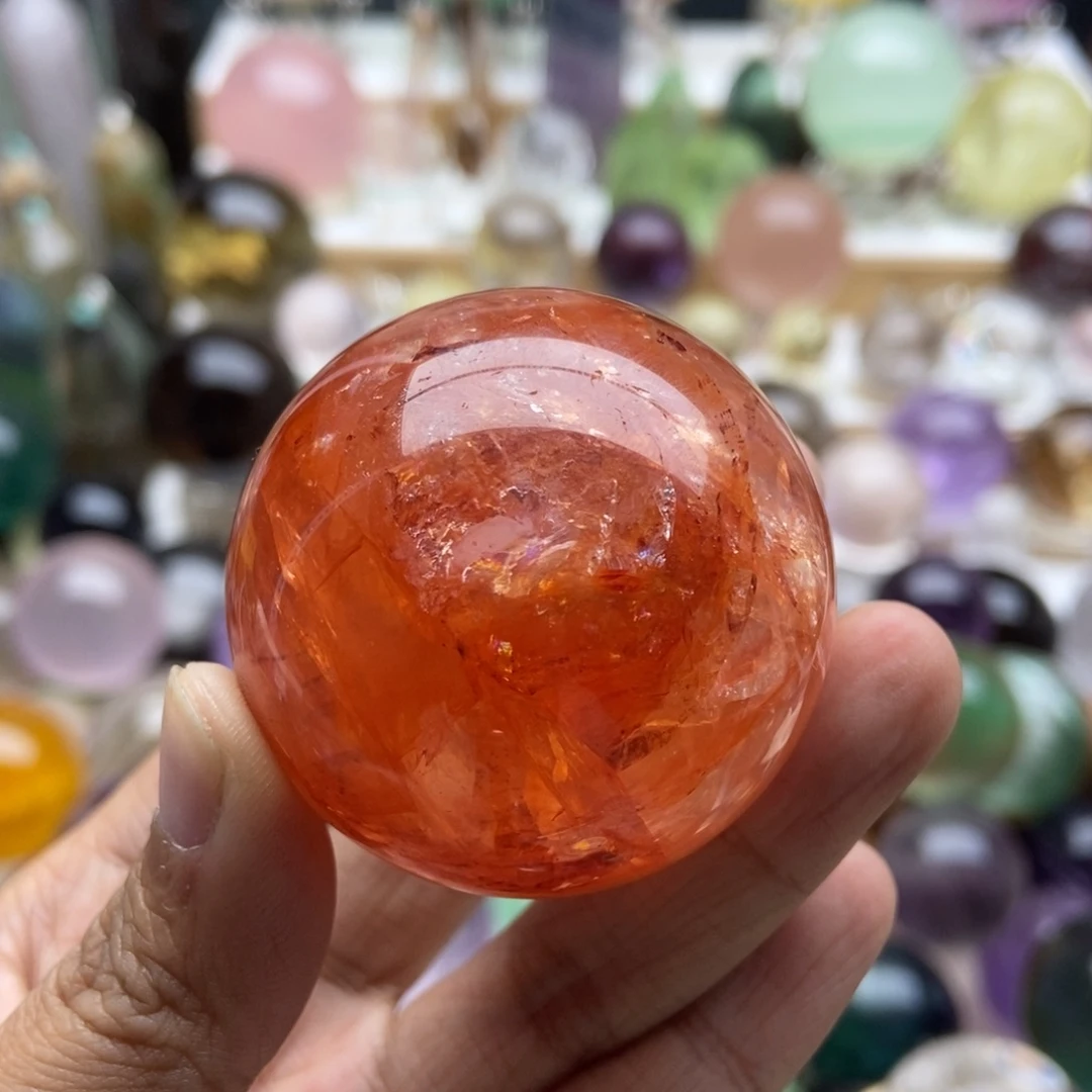 水晶摆件未镶嵌火****r胶花