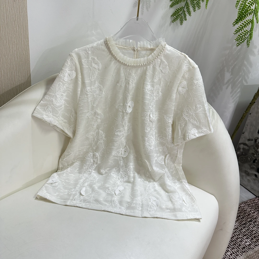 【诺彤】新中式定制国风百搭女款夏季镂空上衣 SH0931