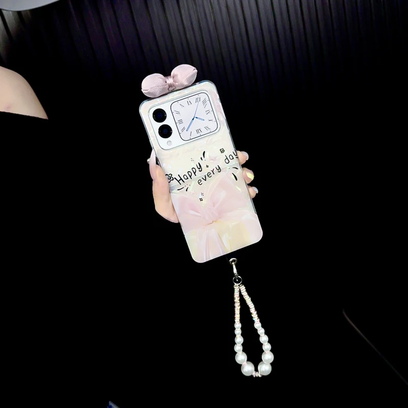 适用华为novaflip手机壳新款novaflip套huawei小众仙女蝴蝶结女款