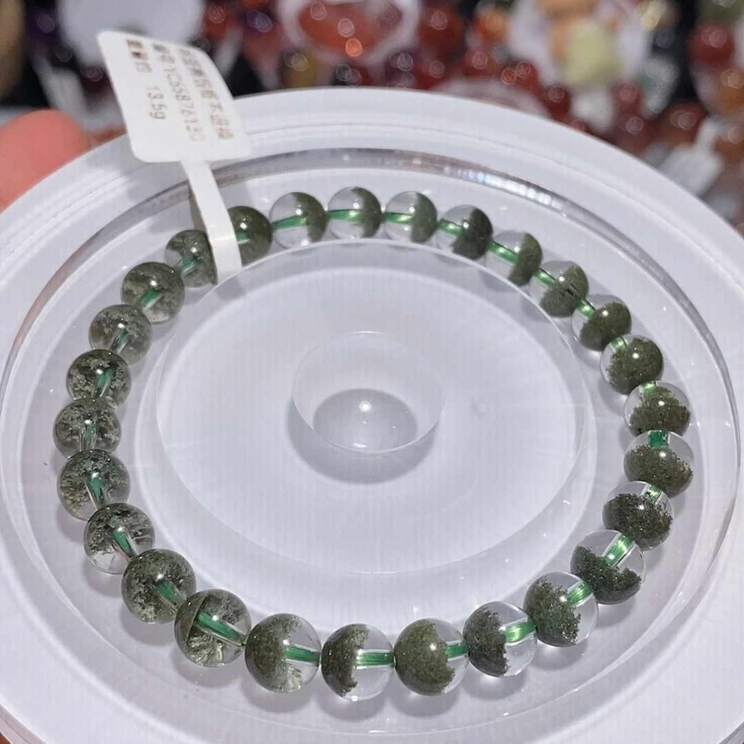 水晶未镶嵌手链F绿幽灵7