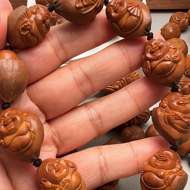 橄榄核手串/手链包衣弥勒