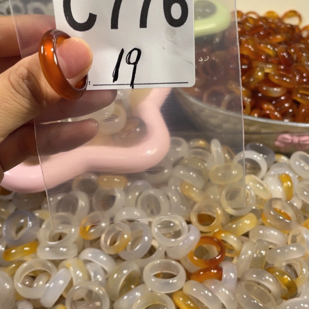 玛瑙/玉髓未镶嵌戒指776