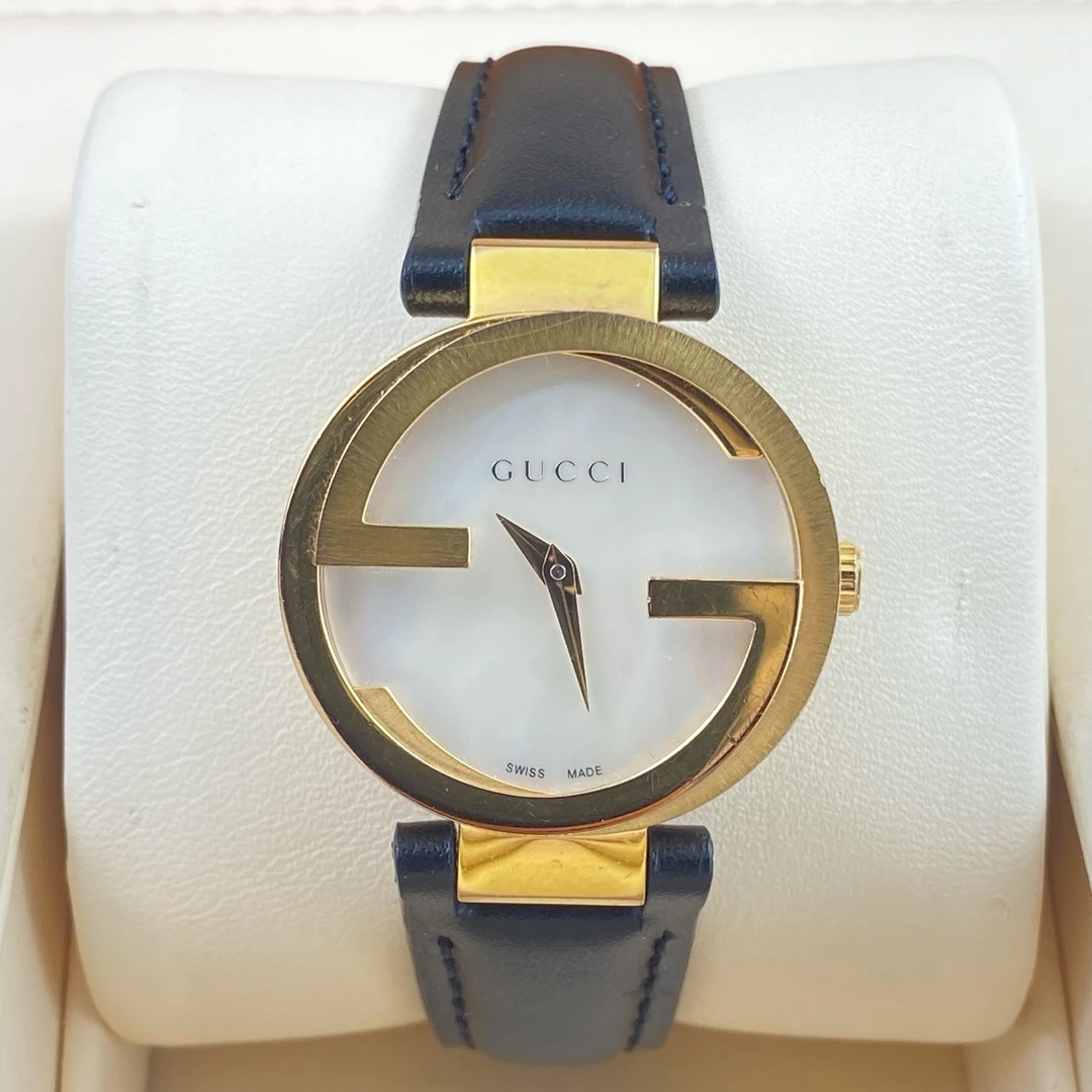 99新 GUCCI/古驰  古驰女表 石英 白贝盘 28mm 精钢镀金