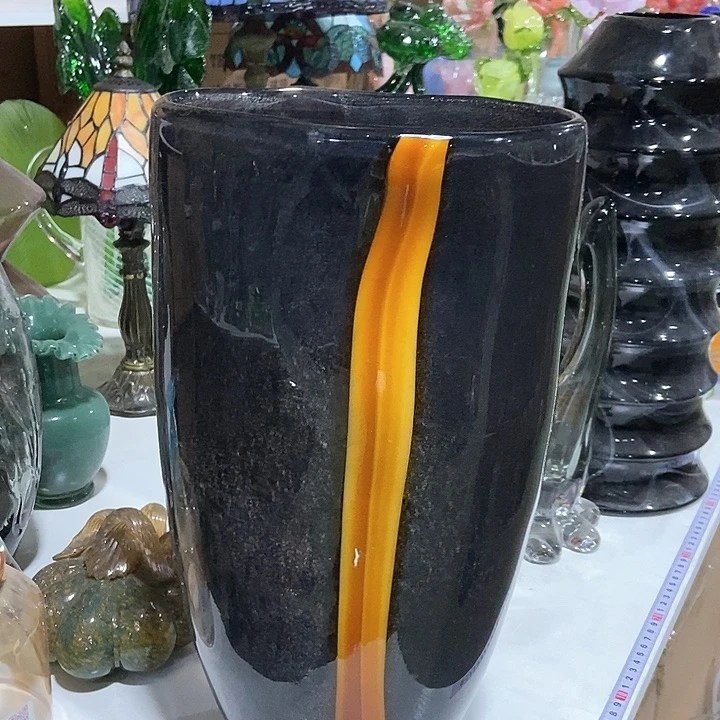 琉璃琉璃花瓶高39口15