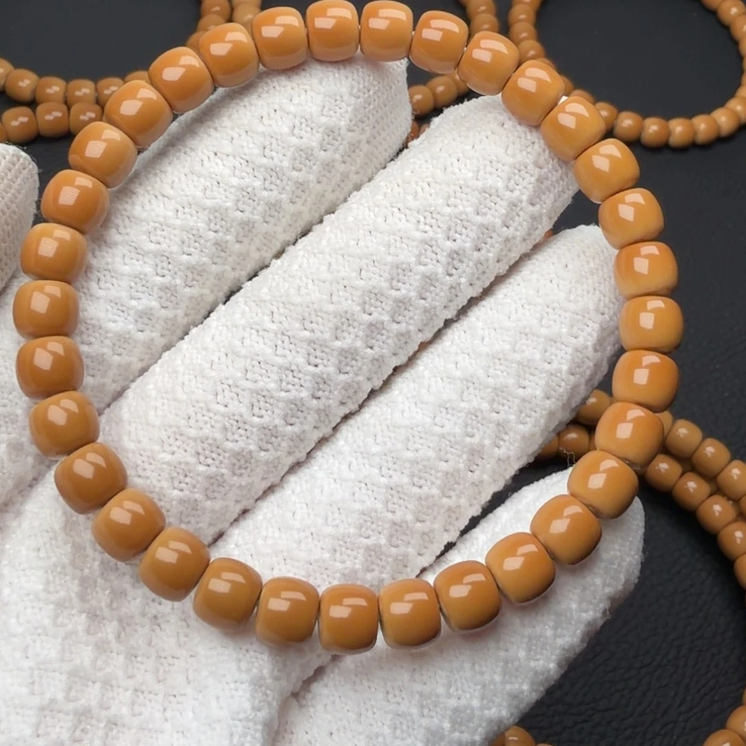 橄榄核手串7.2mm精品清水核核尖单圈