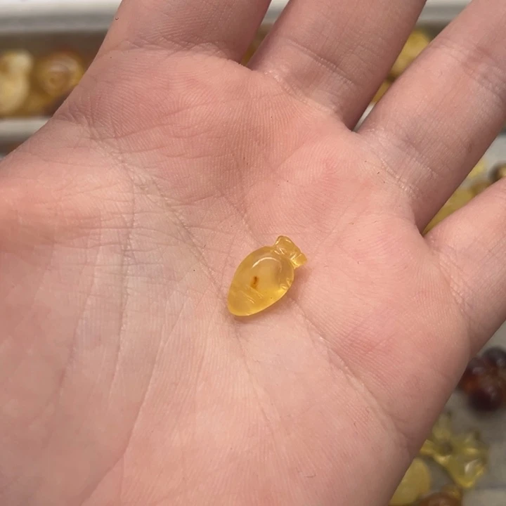 裸石琥珀未镶嵌i****u天然蜜蜡配件