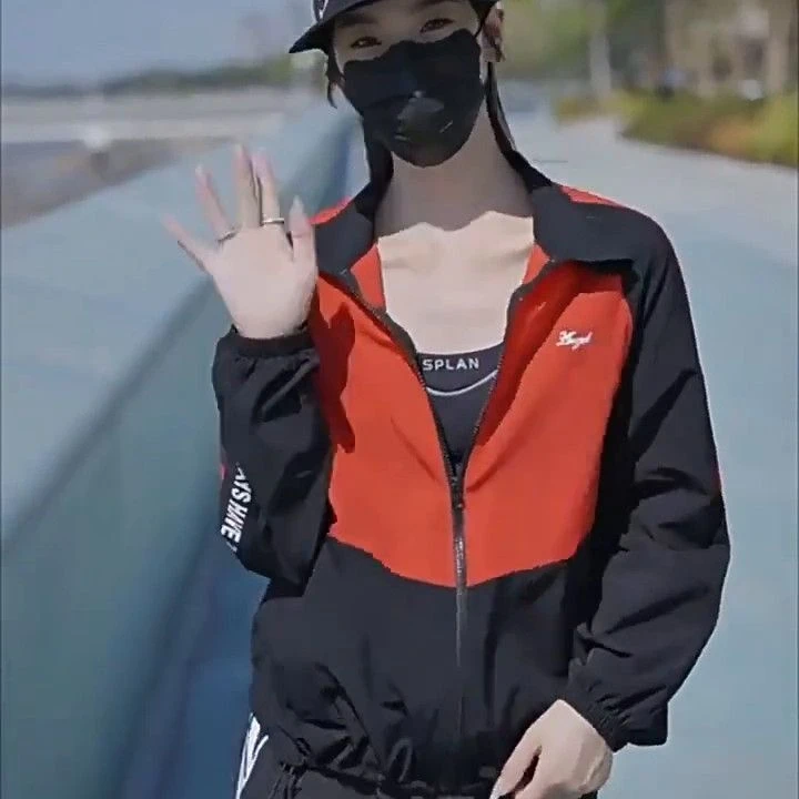 户外跑步女夏季防晒衣外套上衣休闲运动轻薄防晒外套防晒衣女外穿