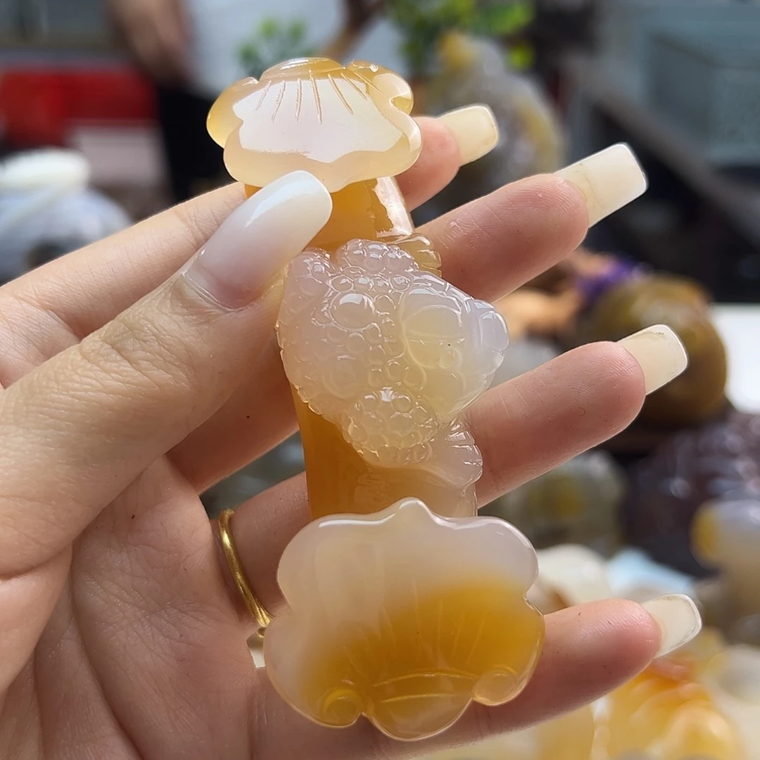 玛瑙/玉髓未镶嵌吊坠(不含链)