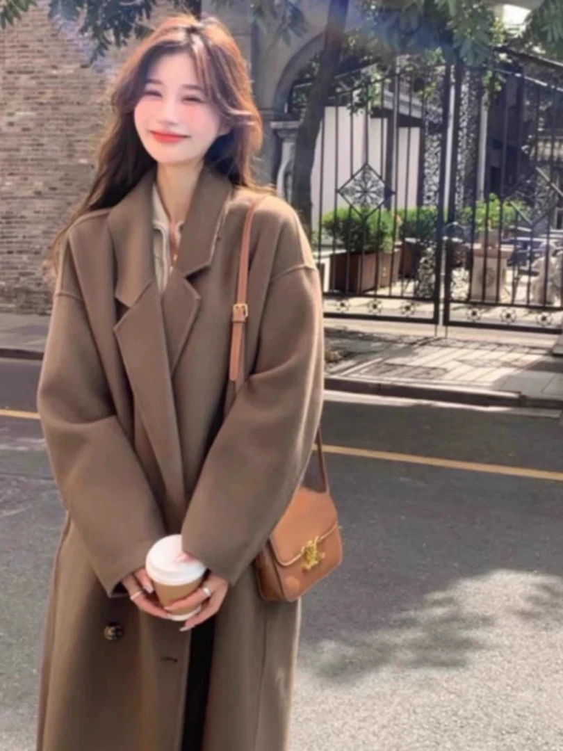 2025女款双面泥大衣尾货微瑕疵