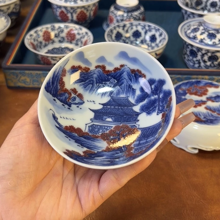 瓷片景德镇陶瓷手工手绘