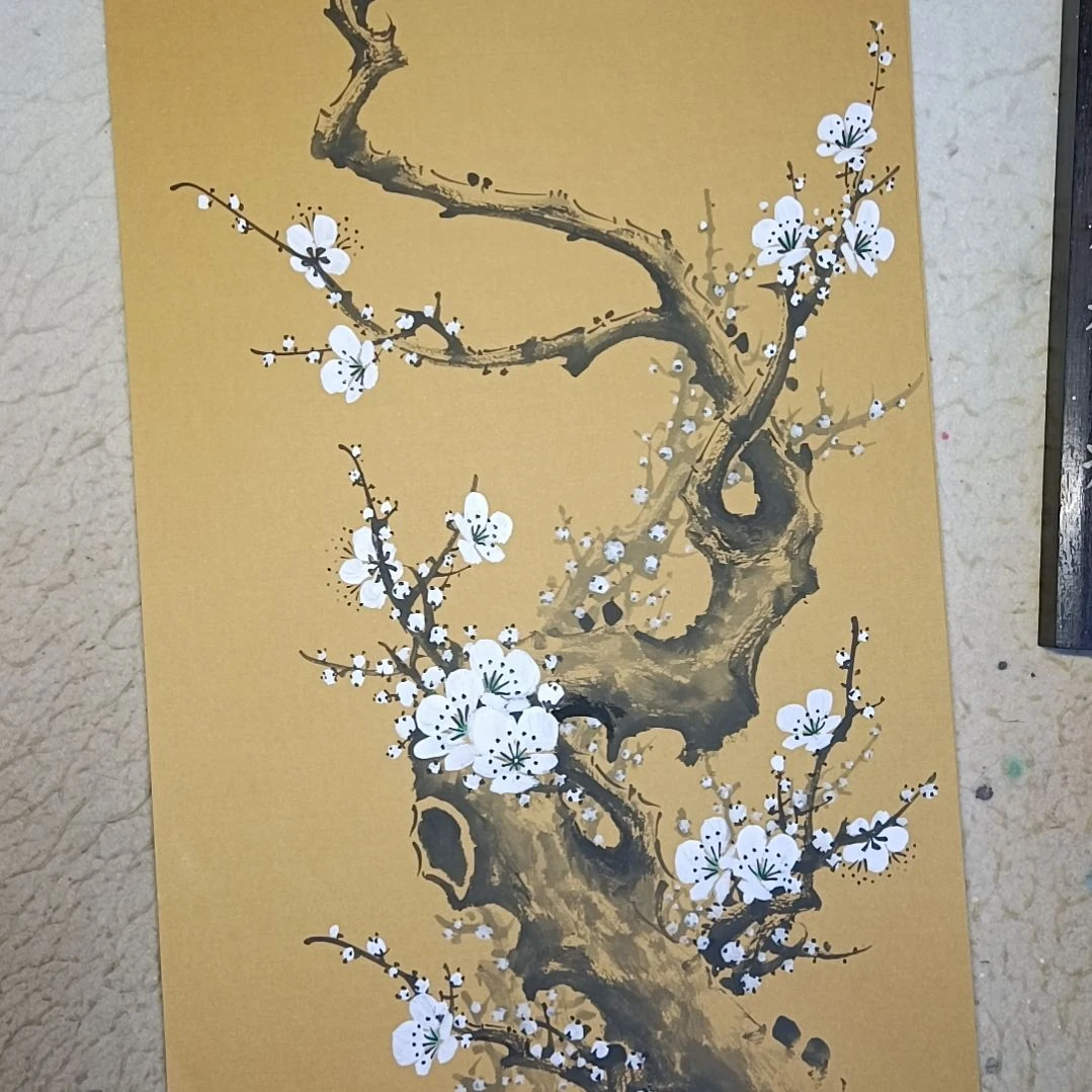 用***8绘画精品梅花卡宣作品