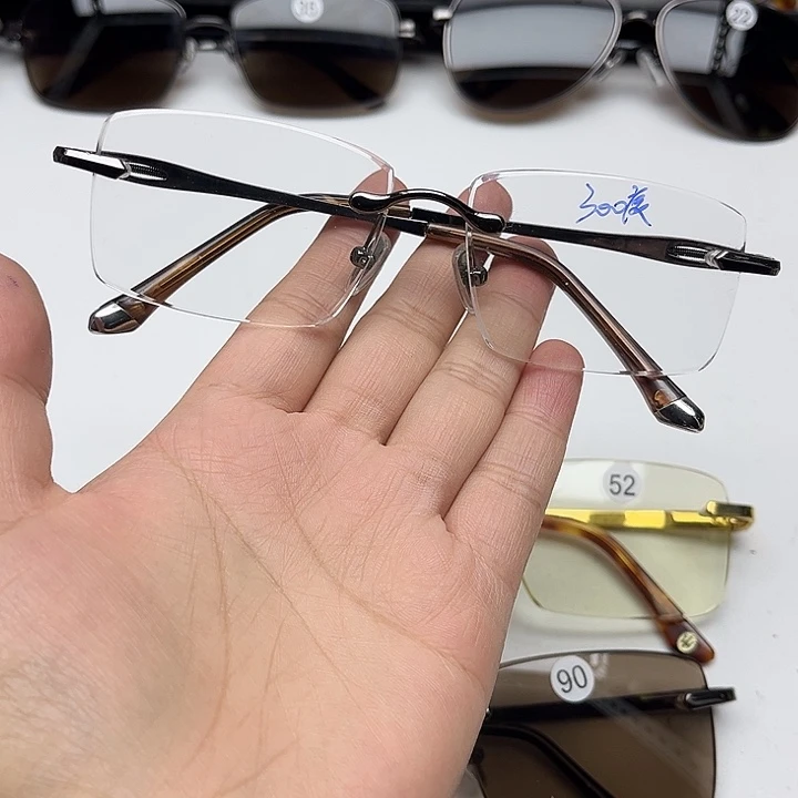 无框白水晶老花300度