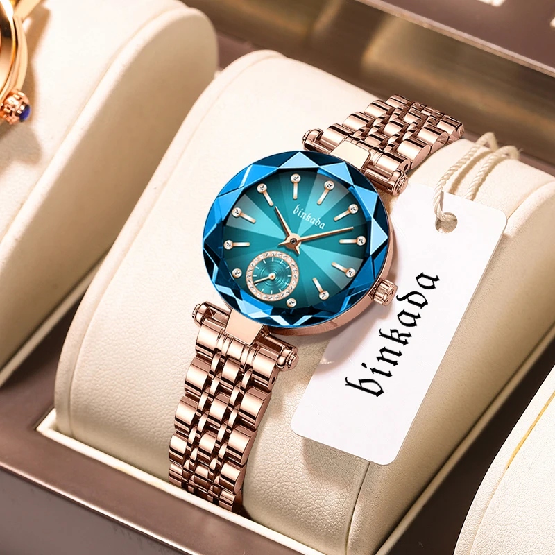 【D】宾卡达（binkada）新款时尚简约气质百搭女士石英腕表