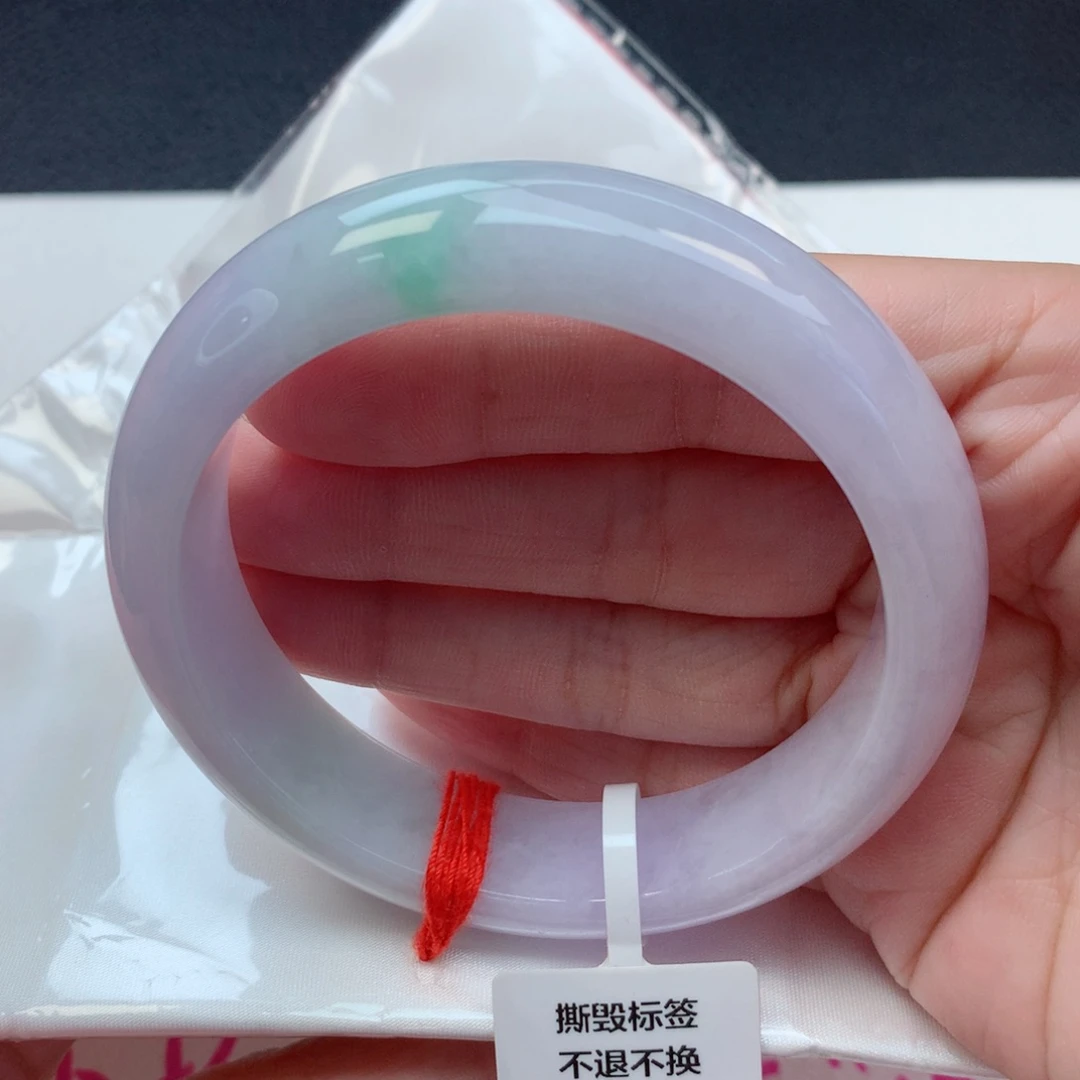 未镶嵌手镯翡翠60圈春带彩轮胎镯