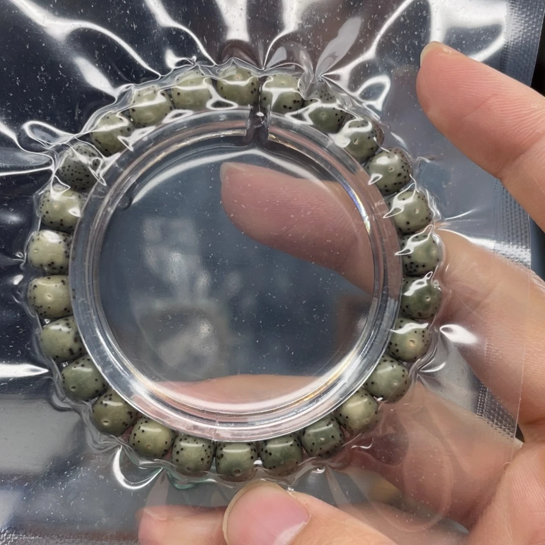 星月菩提手串98正月绿沙
