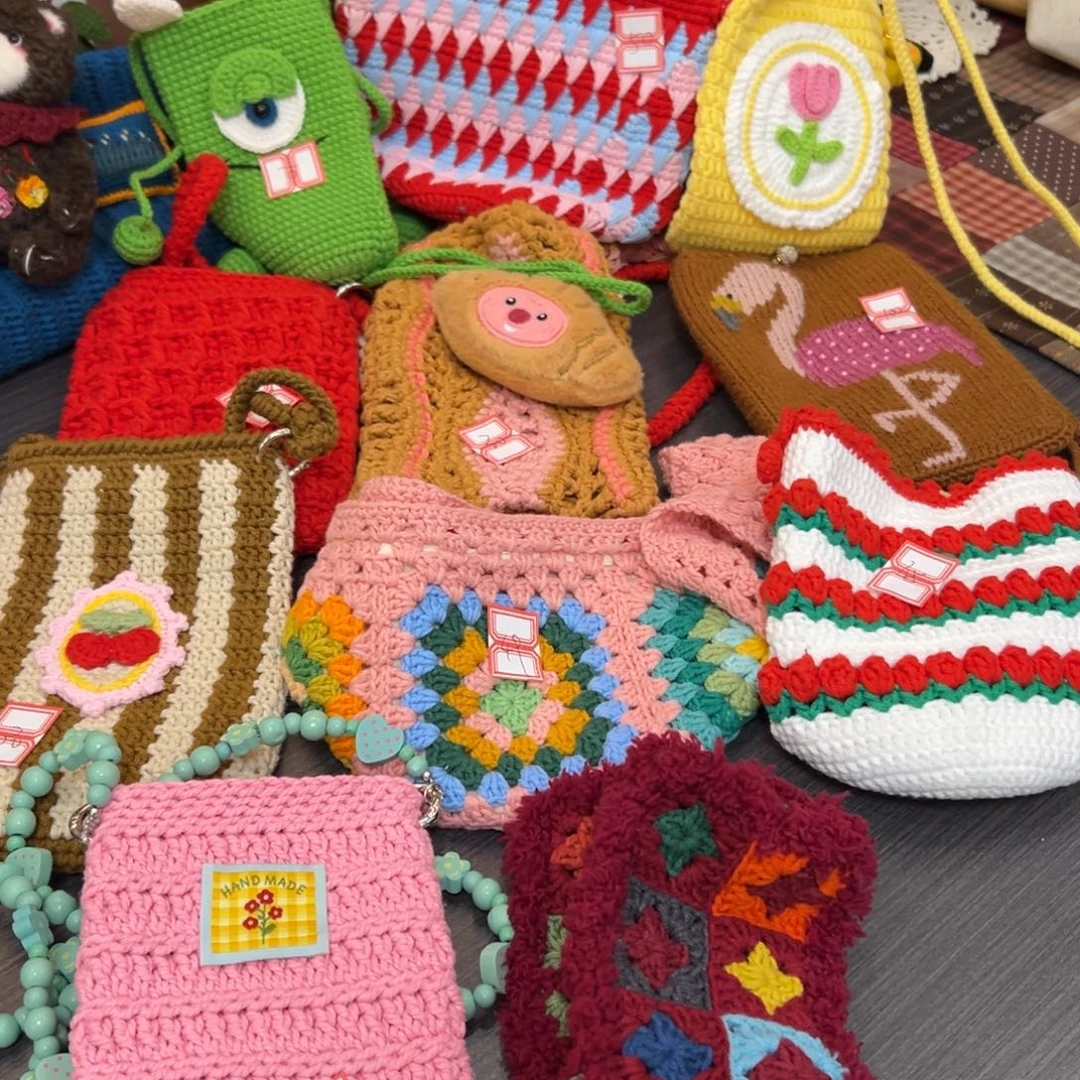 塑料钩织刺绣手工包包玩偶居家用品