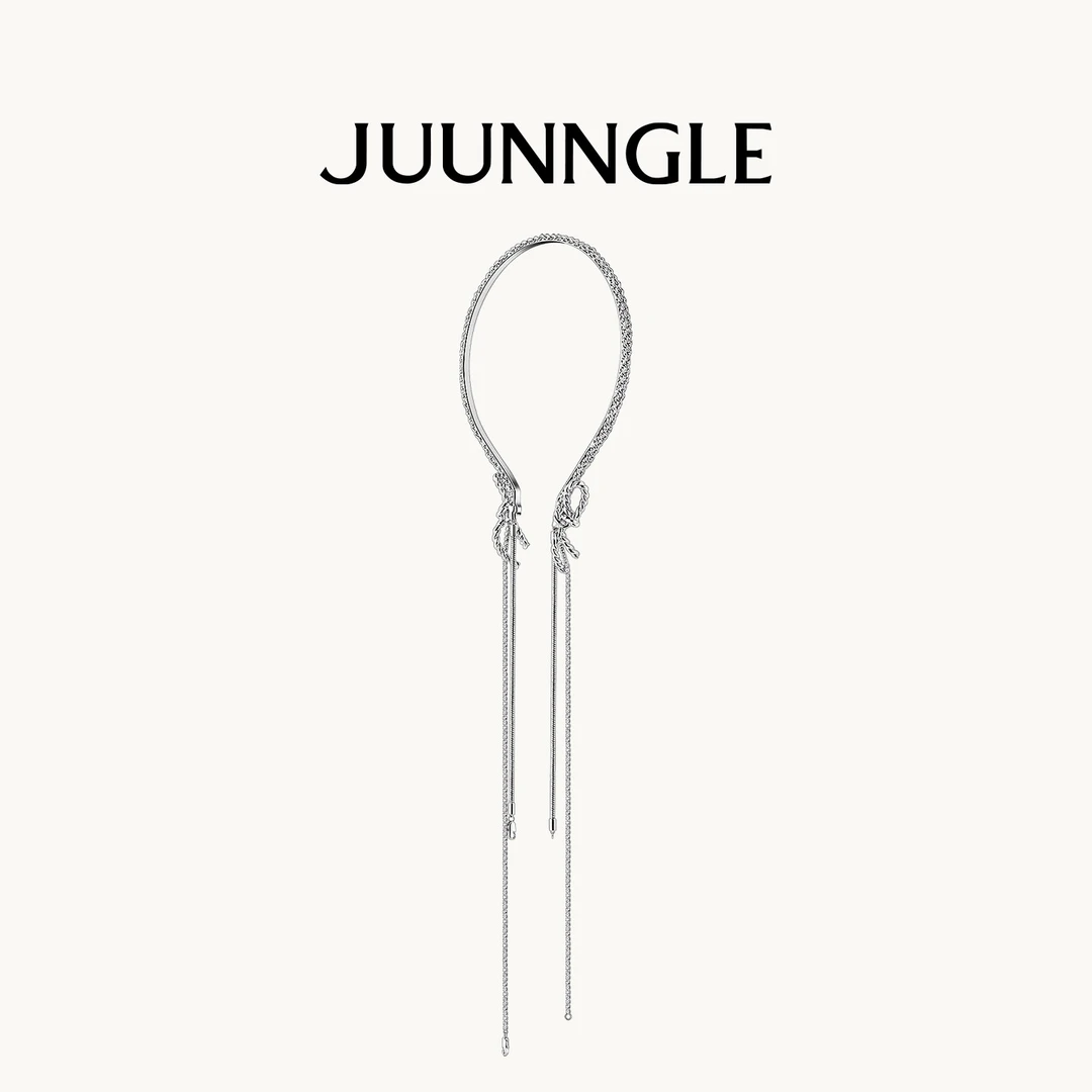 复古个性气质长款绳结发箍双子结原创设计感高级发饰