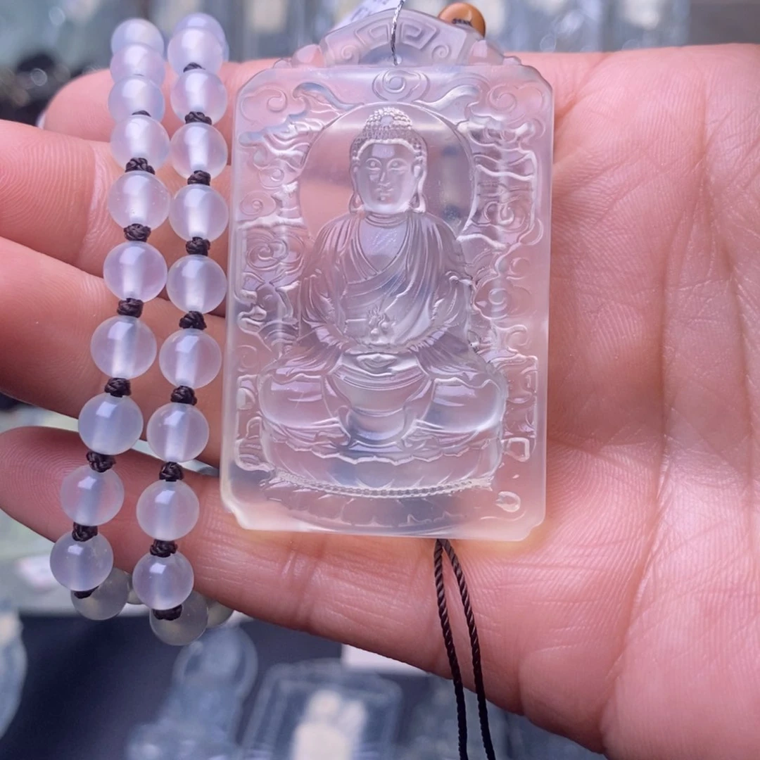 蛇纹石玉颈饰未镶嵌定****称，