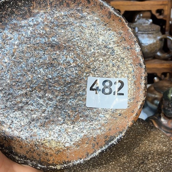 盘高温柴烧陶泥盘子