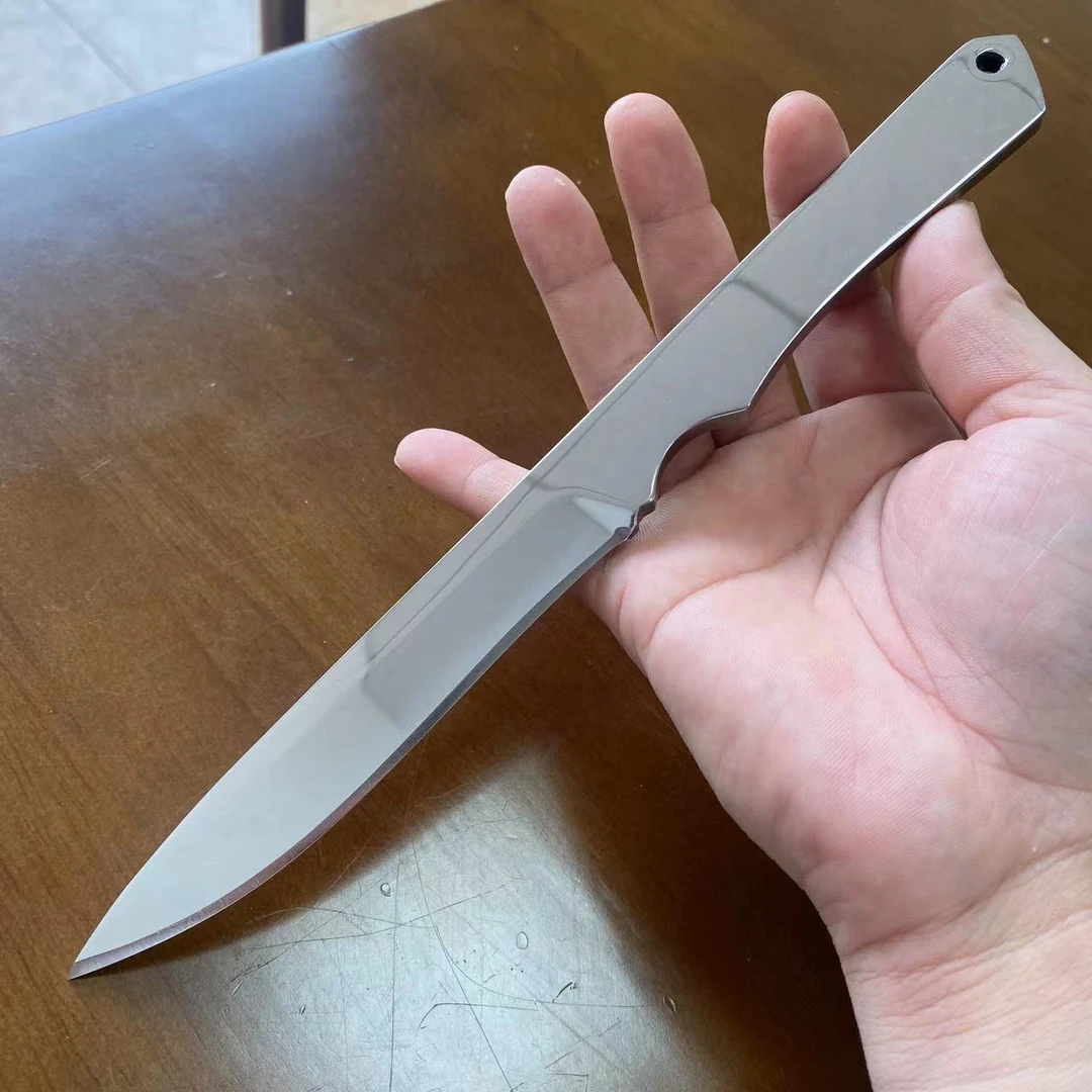 高硬度手工研磨超镜面M390户外小刀