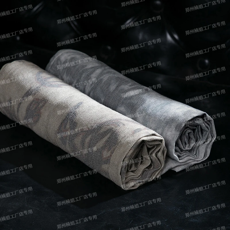 【轻奢柜货】桑蚕 丝亚 麻显瘦休闲裤夏季薄款高腰冰丝直筒裤7350