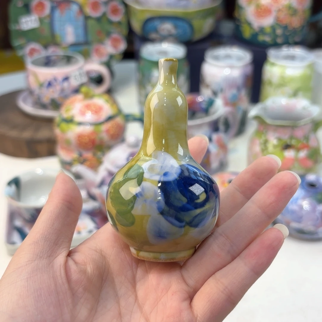 景德镇手绘高温釉下彩陶瓷茶具