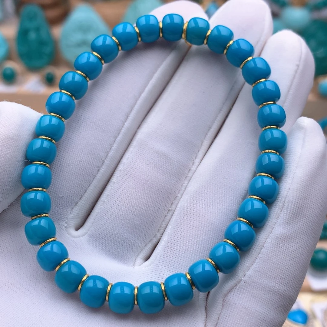 18K金镶嵌绿松石珠宝奇石