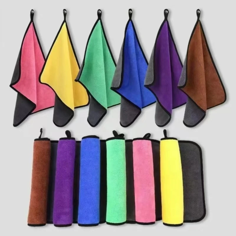 【到手8条】擦车毛巾抹布强吸水不掉毛尺寸