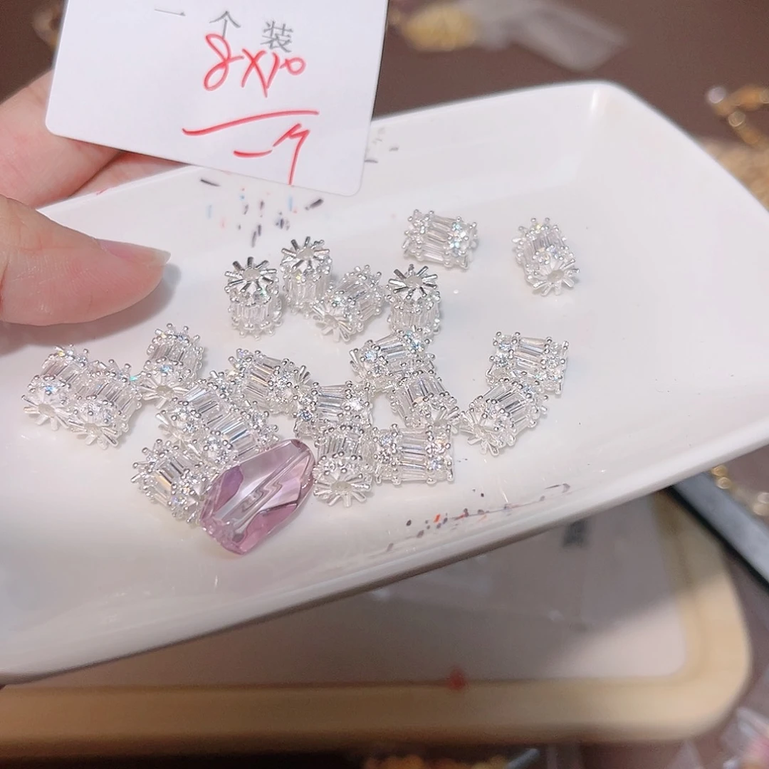 水晶珠宝半成品银S925镶嵌36