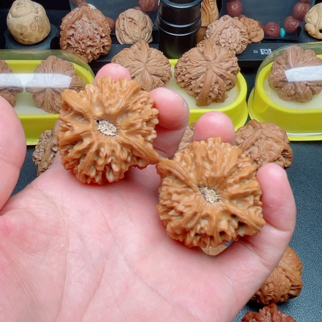 吊坠文玩核桃龙门涧狮子头42×40×40